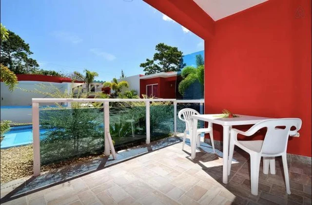 Agua Del Caribe Sosua Apartamento Terraza vista piscina